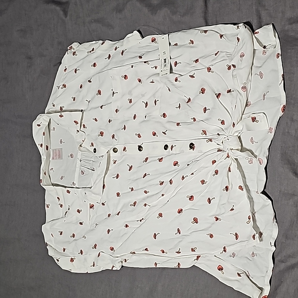 No Boundaries Button Up Mushroom
